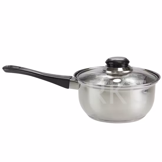 Newest Titanium Cookware Stainless Steel Non Stick Mini Saucepan with Wooden Handle