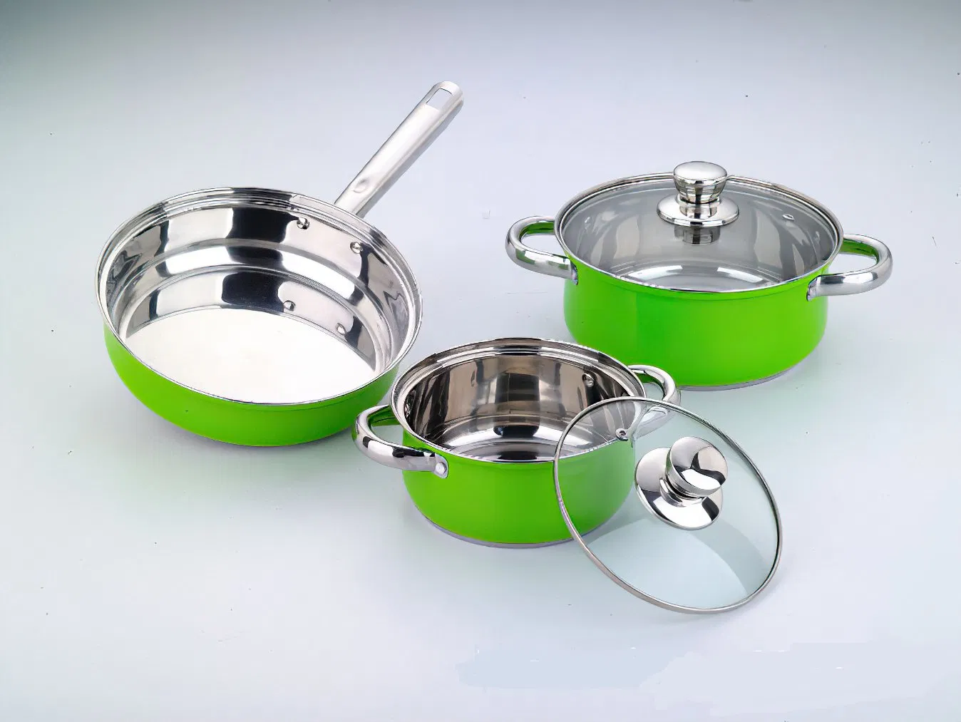 Professional Quality Tri Ply Cookware for Home Cooking & Commercial Kitchen Surface Induction & Oven Safe, 3 Ply 10 PC Stainless Steel Pots & Pans Set